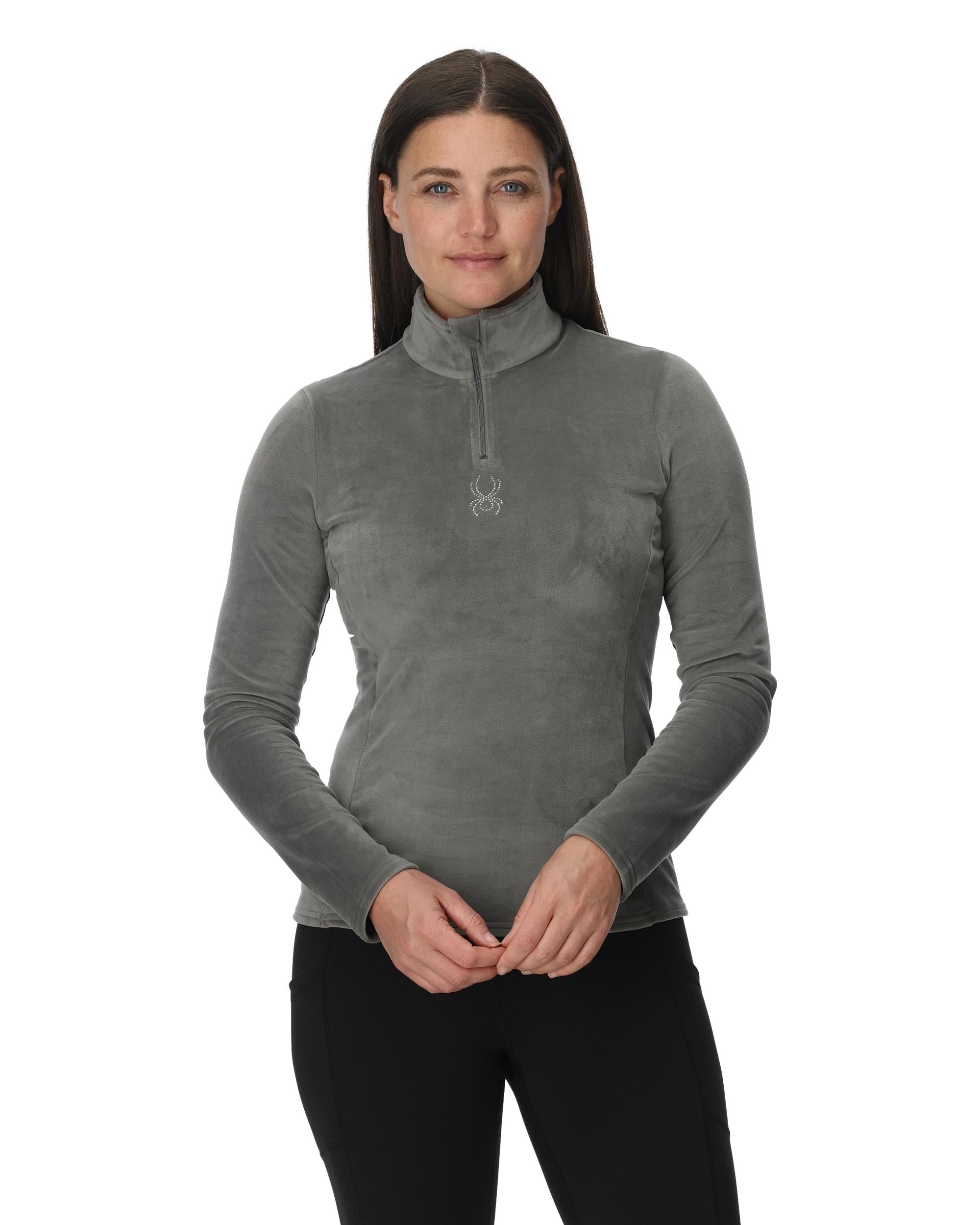 Shimmer Bug Half Zip - Storm | Spyder Europe