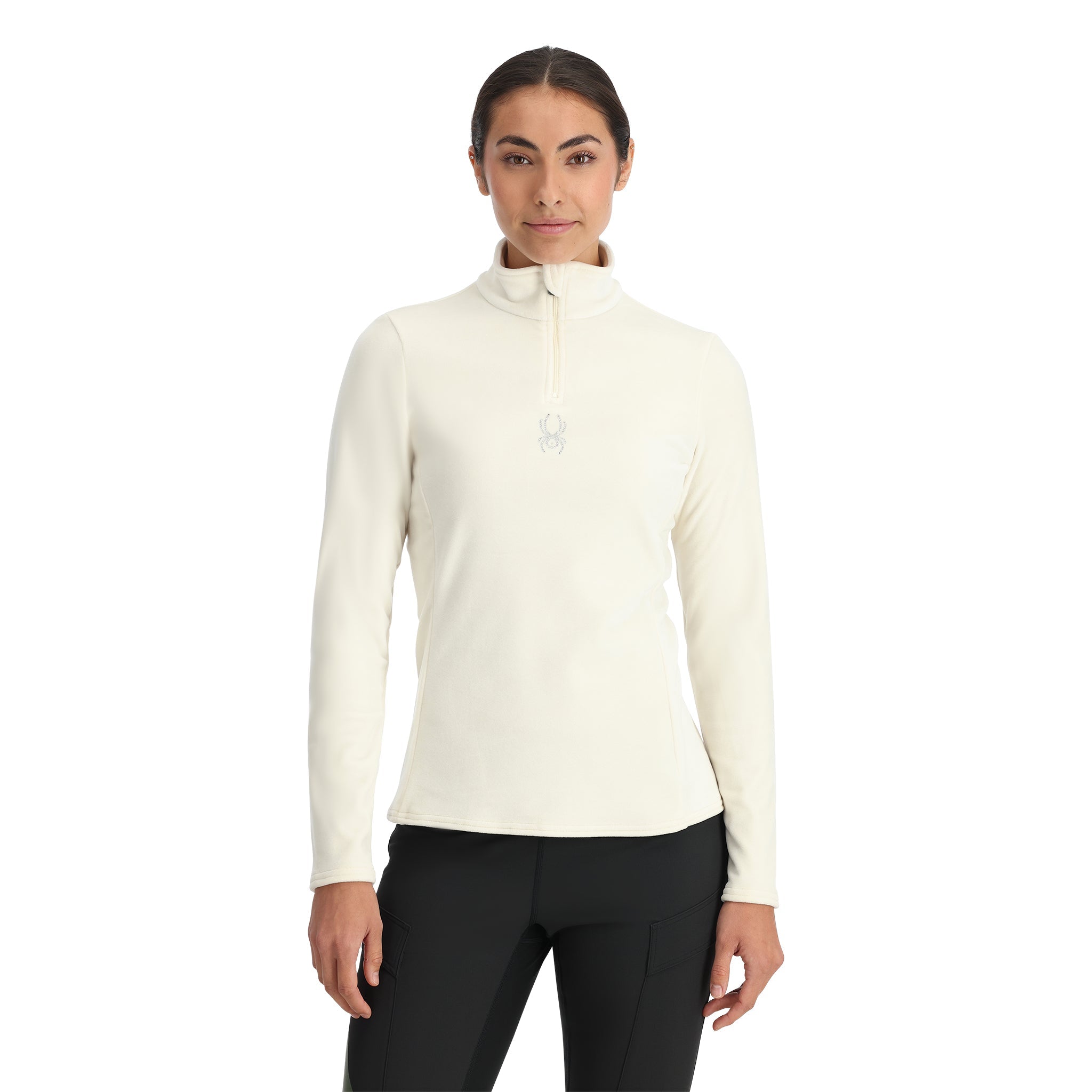 Shimmer Bug Half Zip - Vanilla Latte | Spyder Europe