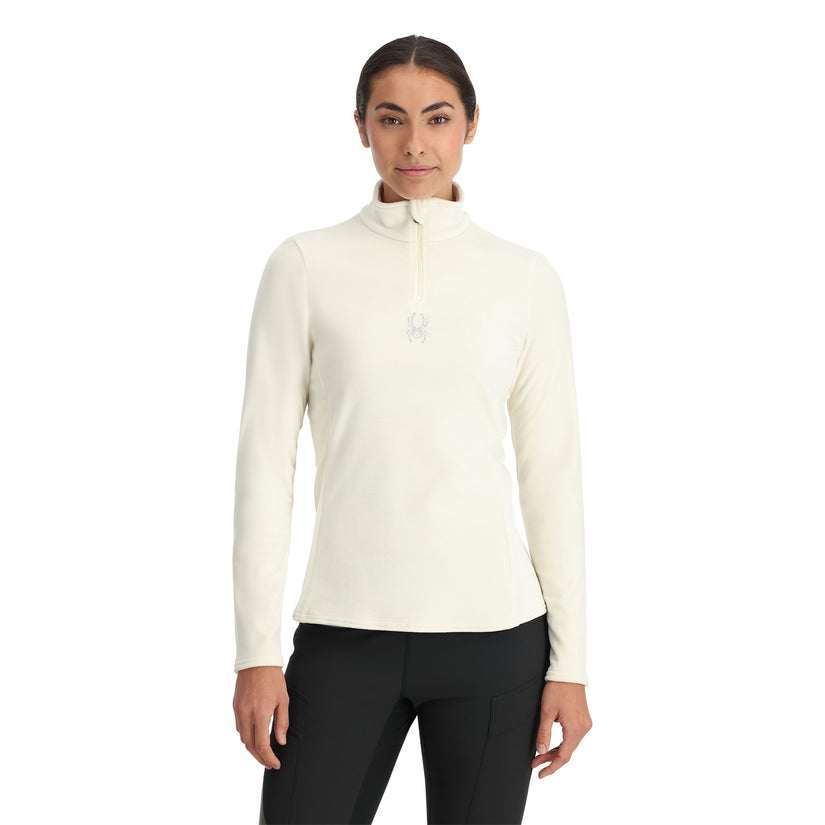 Womens Shimmer Bug Half Zip - Vanilla Latte