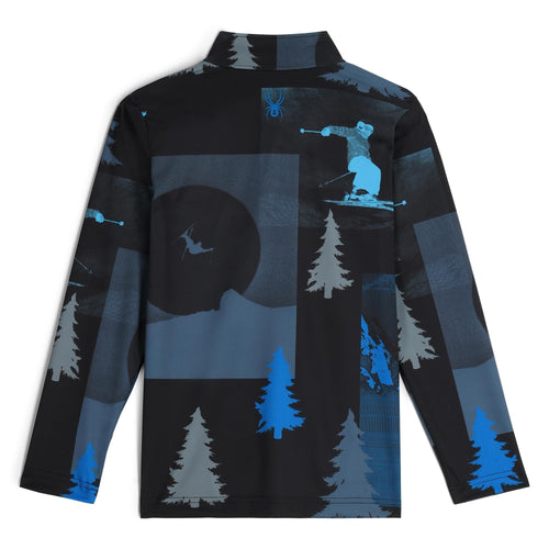 Long-sleeve shirt with outdoor pattern on a white background