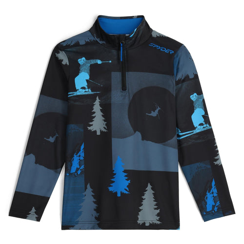 Long-sleeve shirt with outdoor pattern on a white background