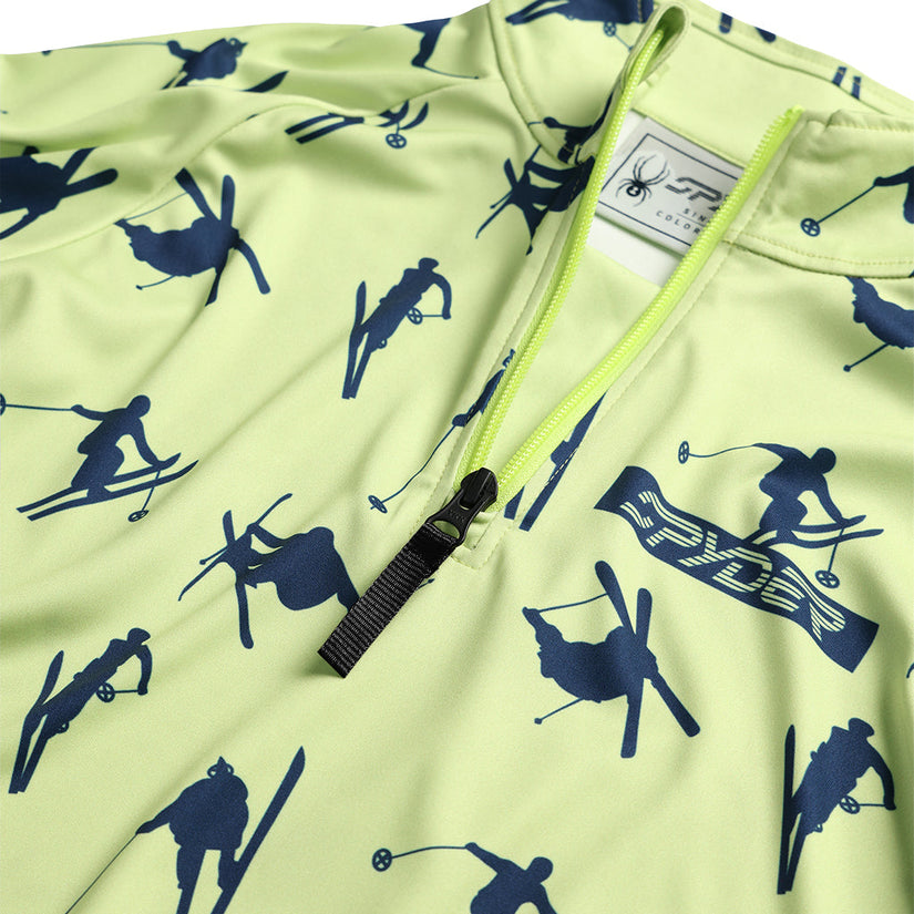 Ski Day Half Zip - Lime Ice