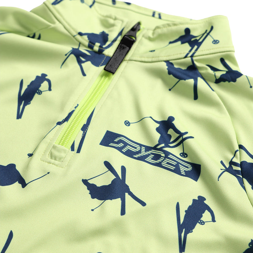 Ski Day Half Zip - Lime Ice