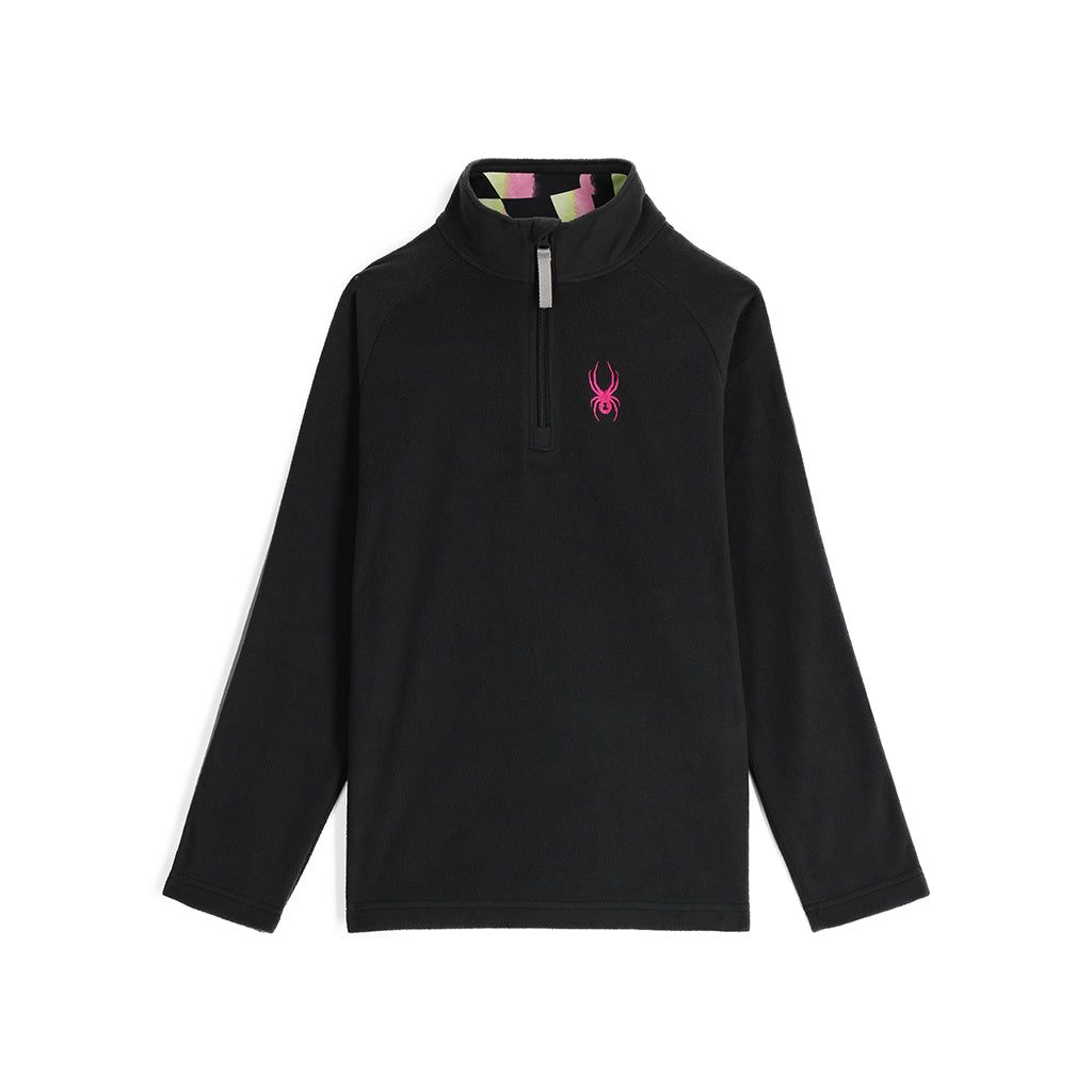Kids Speed Fleece Half Zip - Black | Spyder Europe