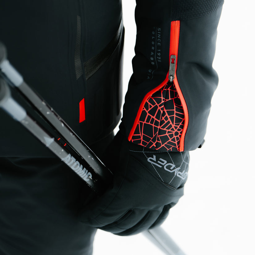 Overweb Ski Gloves - Black