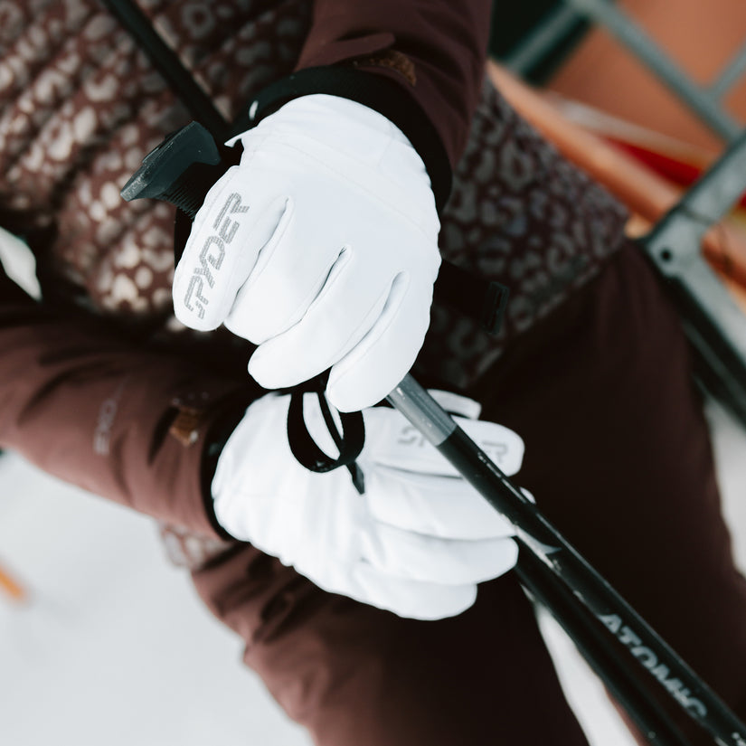 Synthesis Ski Gloves - White