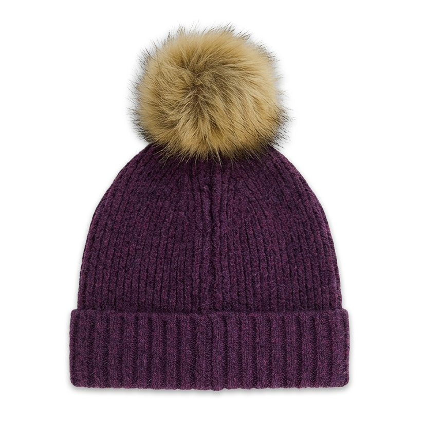 Bonnet Plait Pom - Plum