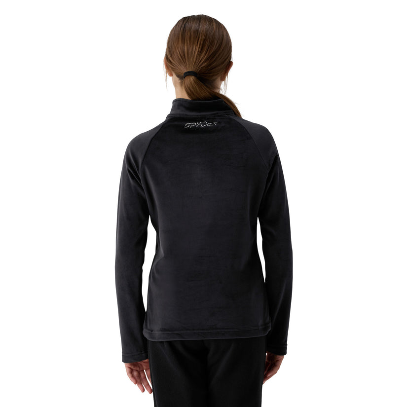 Shimmer Bug Half Zip - Black