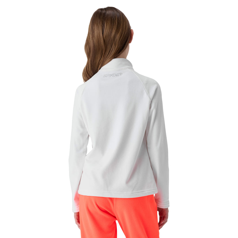 Shimmer Bug Half Zip - White