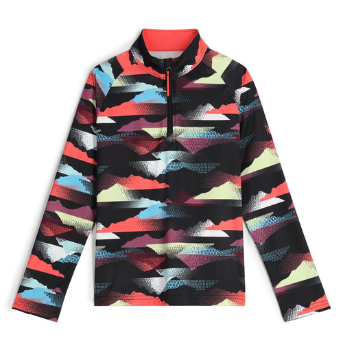Colorful patterned pullover on a white background
