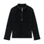 Girls Shimmer Bug Half Zip - Black
