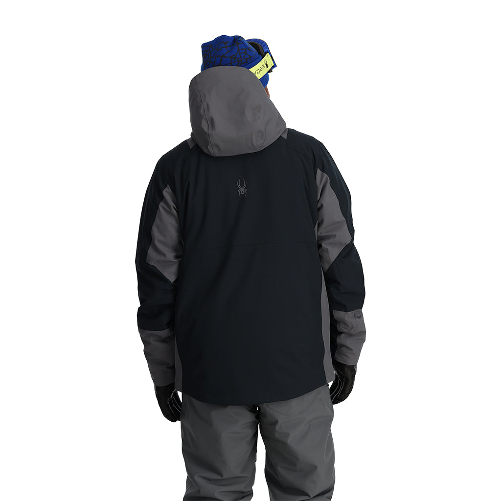 Spyder Men's Standard Contact Jacket, Ebony, Small Spyder Men\u0027s Contact Insulated Ski Jacket : : Fashion