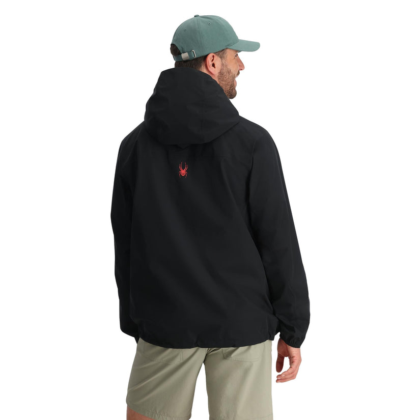 Men Clutch Shell Jacket - Black