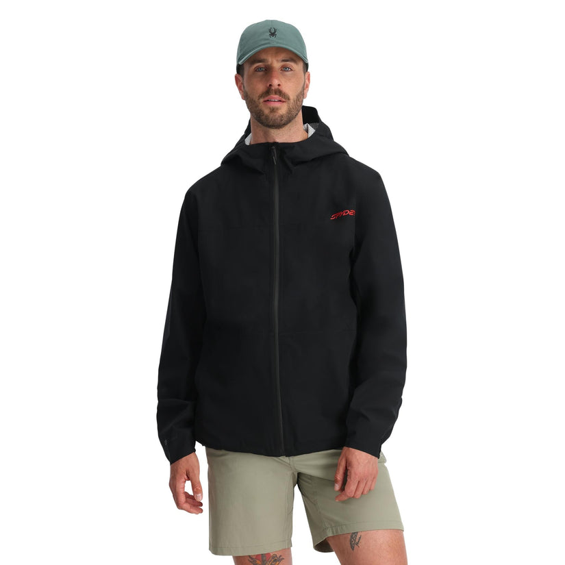 Men Clutch Shell Jacket - Black