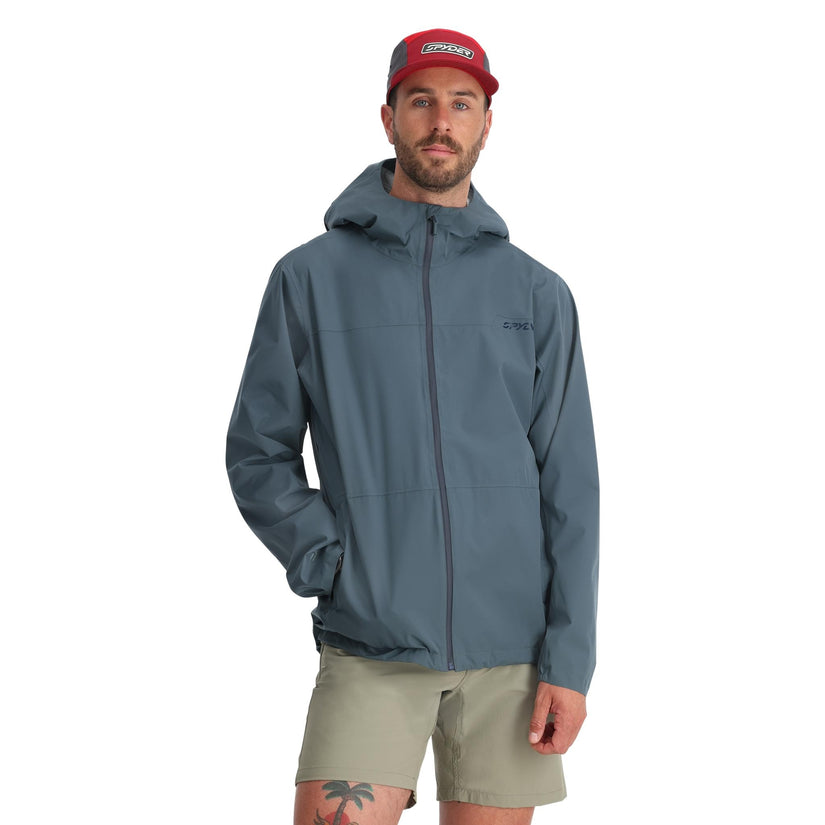 Men Clutch Shell Jacket - Slate Blue