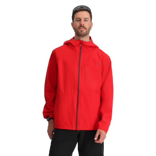 Men Clutch Shell Jacket - Spyder Red