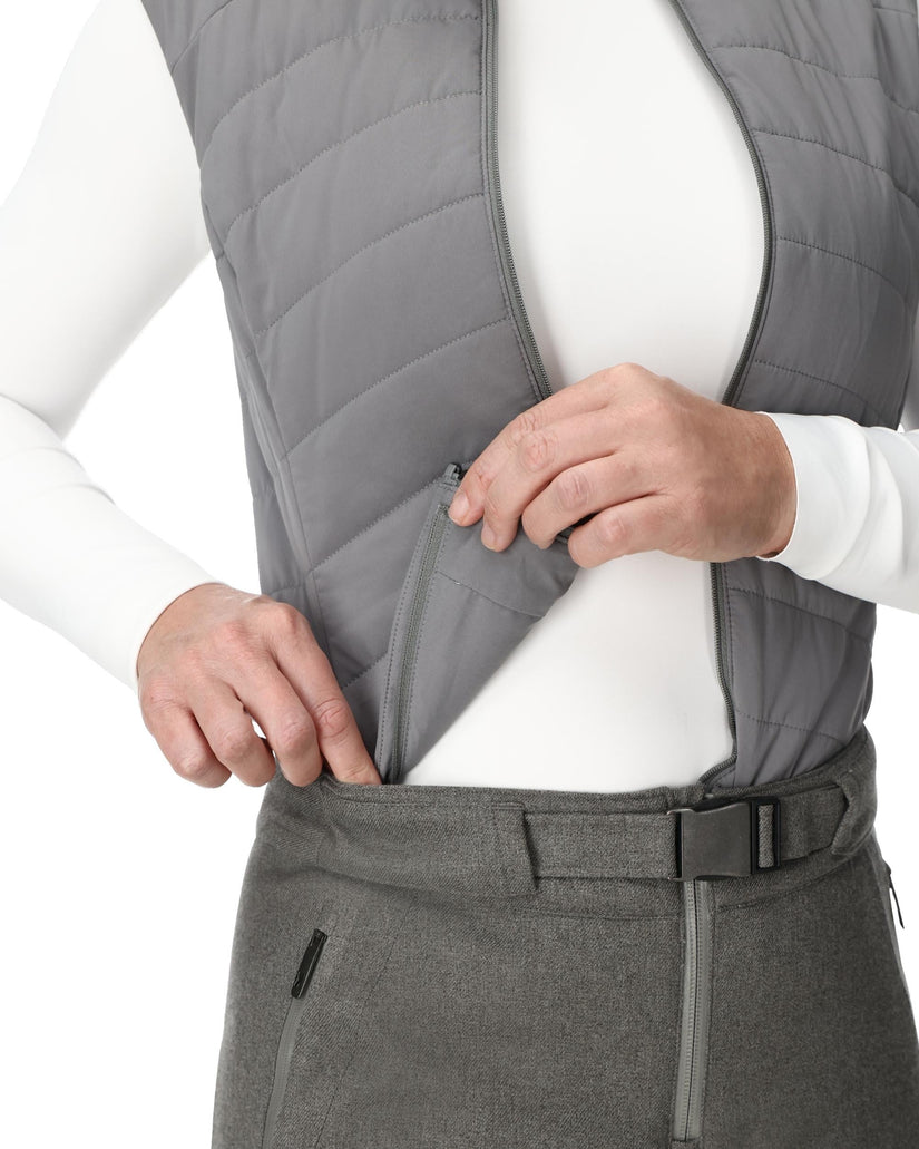 Womens On Piste Melange Bib Pants - Storm Melange