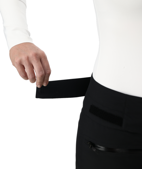 Black pants on a white background