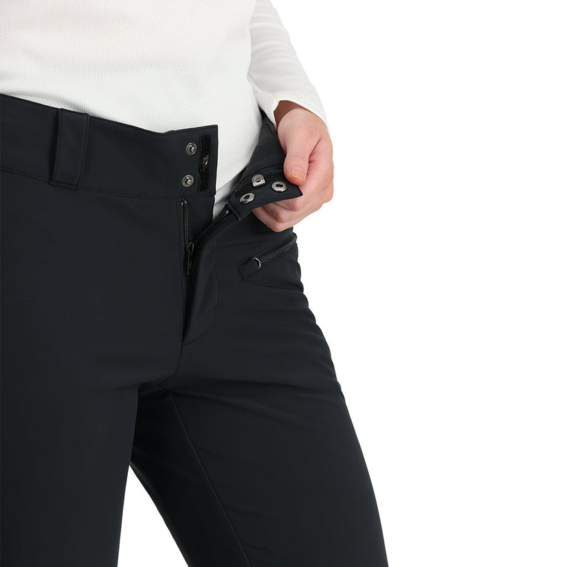 Womens Painted On Softshell Pants - Black