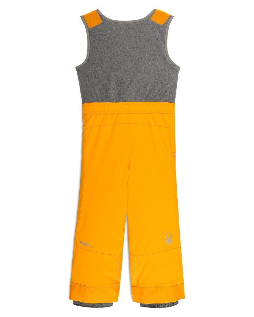 Orange and gray sleeveless jumpsuit on a white background