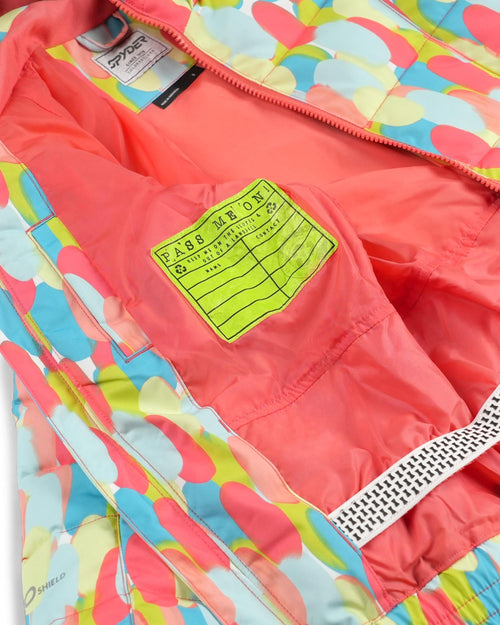 Colorful patterned jacket on a white background