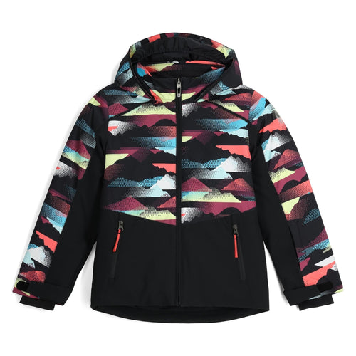 Colorful patterned jacket on a white background