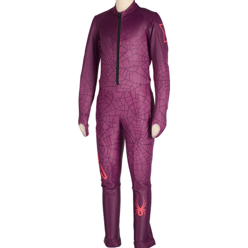 Purple race suit on a white background.