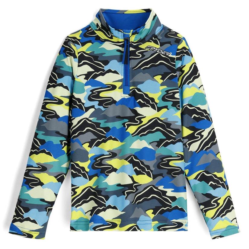 Boys International Half Zip - Cobalt Mountain Clouds