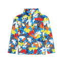 Little Boys Glacial Half Zip - Yeti Camo Aether Blue