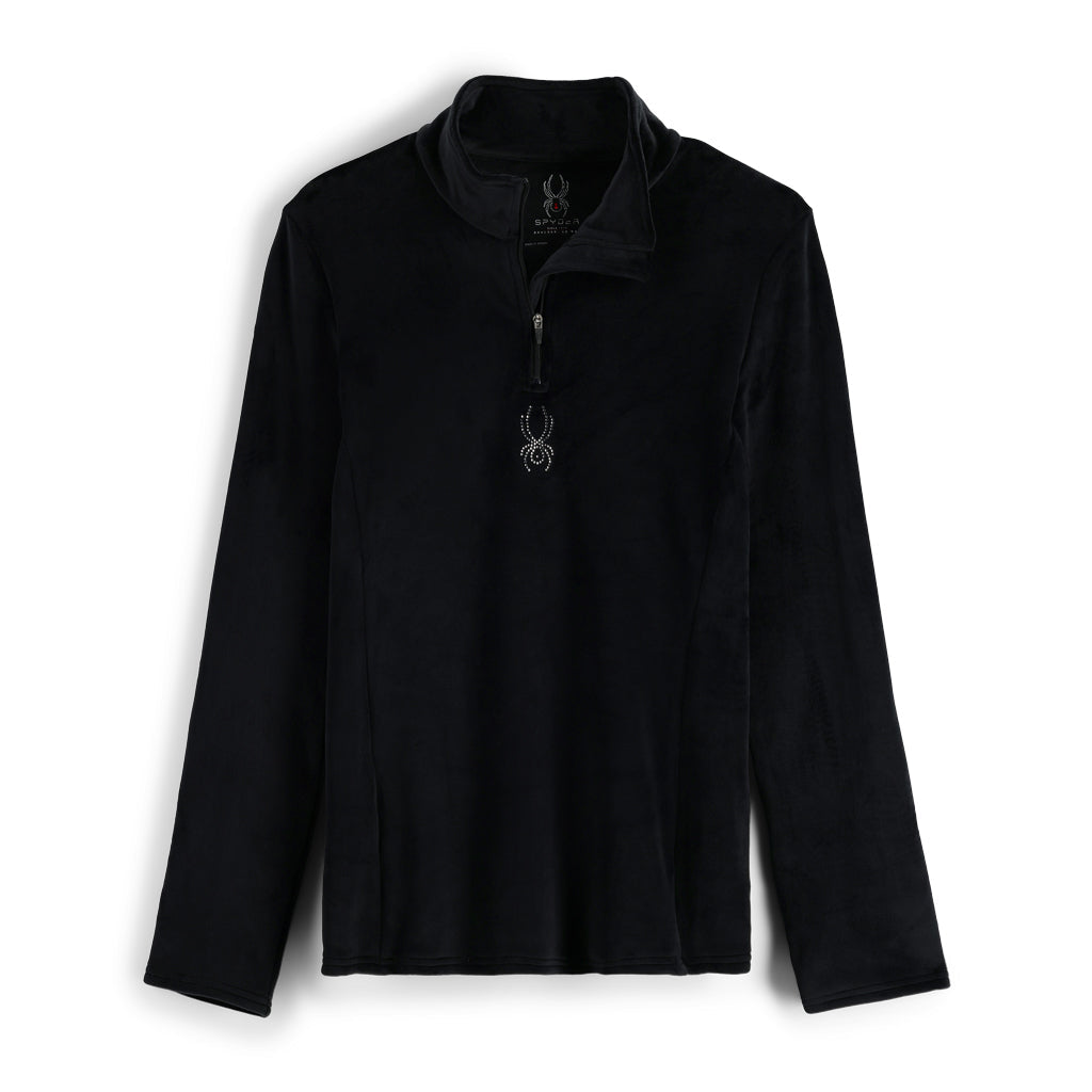 Shimmer Bug Half Zip - Black (2022) | Spyder Europe