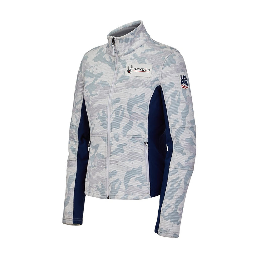 Womens USST Encore Full Zip - Snow Camo
