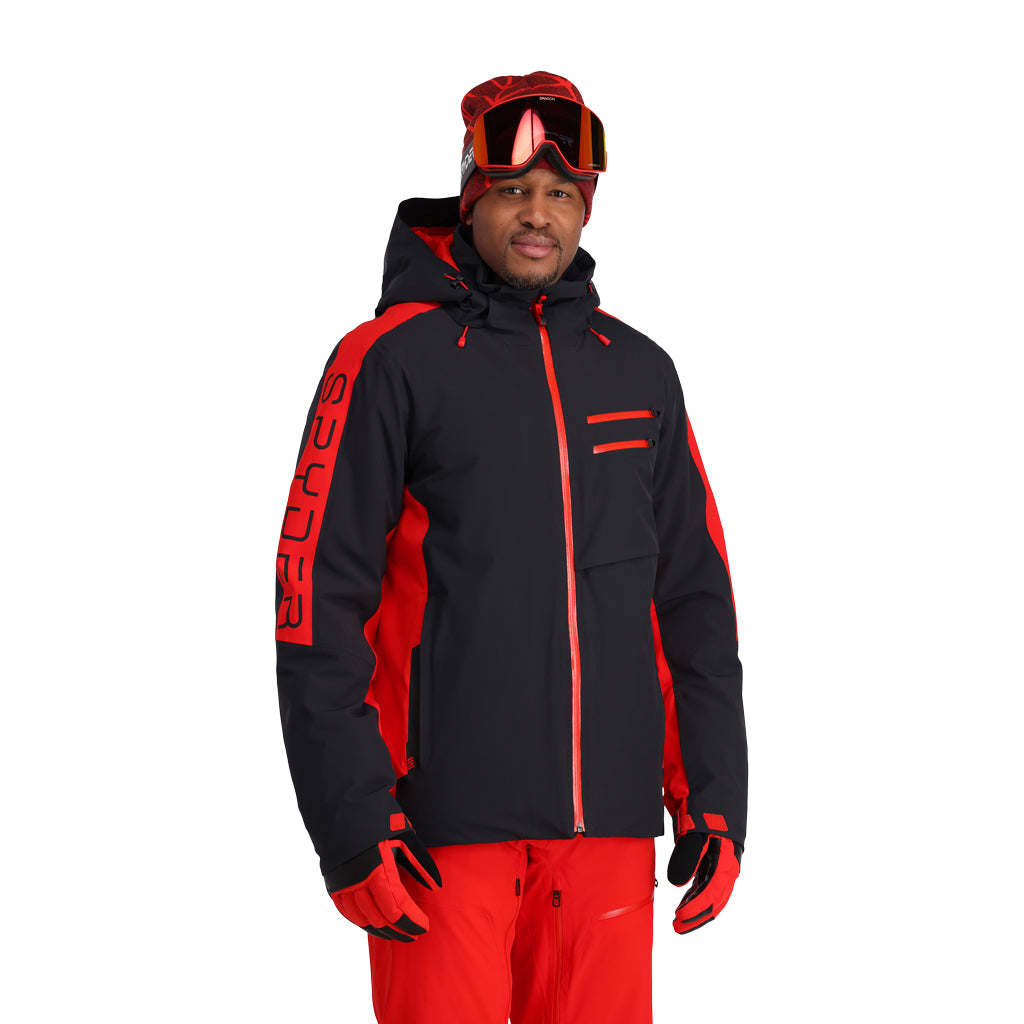 Aural Move Spot スキーウェア 黒/赤　150cm Mens Orbiter - Black Volcano (2022) | Spyder Europe