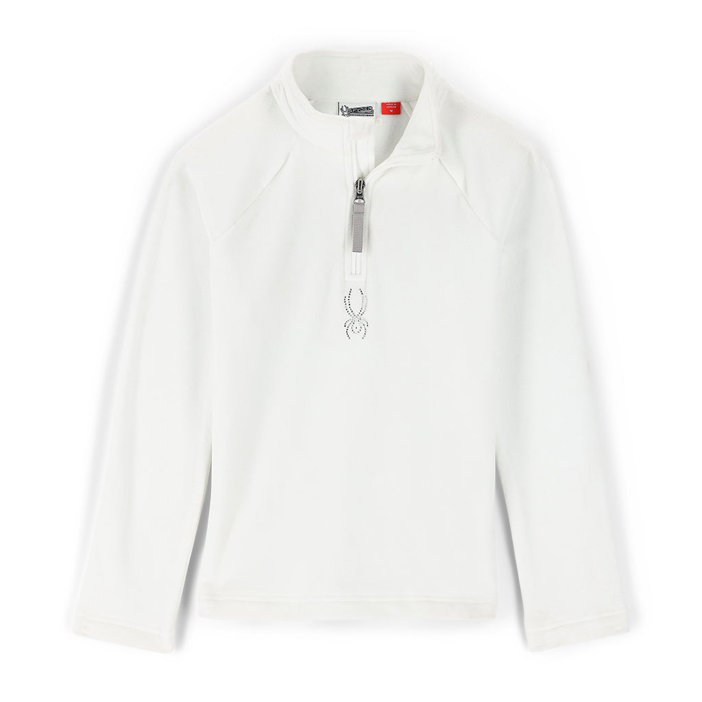 Big Shimmer Bug Half Zip - White (2022) | Spyder Europe